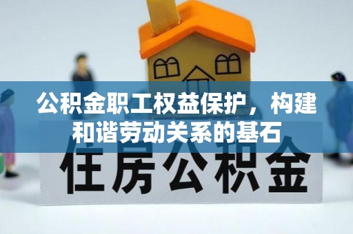 龙马潭公积金职工权益保护，构建和谐劳动关系的基石