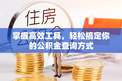 龙马潭掌握高效工具，轻松搞定你的公积金查询方式