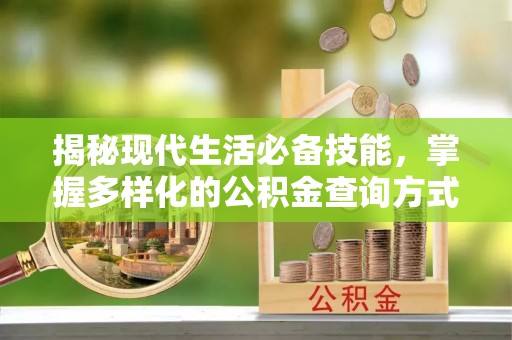龙马潭揭秘现代生活必备技能，掌握多样化的公积金查询方式，让财富管理更轻松