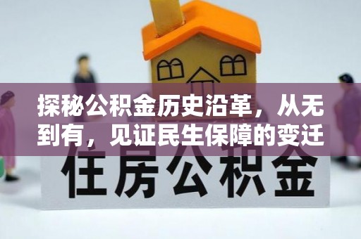 龙马潭探秘公积金历史沿革，从无到有，见证民生保障的变迁