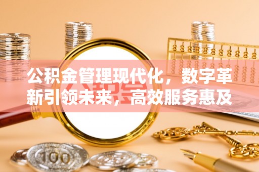 龙马潭公积金管理现代化，数字革新引领未来，高效服务惠及民生