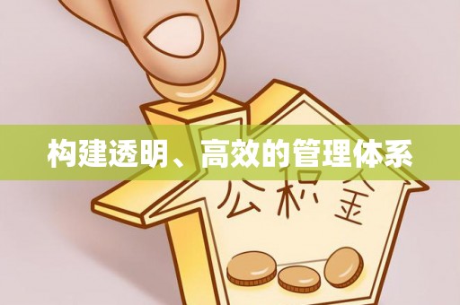 龙马潭构建透明、高效的管理体系
