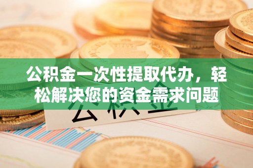 龙马潭公积金一次性提取代办，轻松解决您的资金需求问题