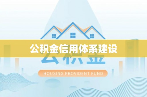 龙马潭公积金信用体系建设