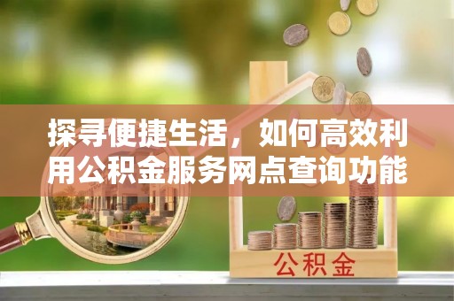 龙马潭探寻便捷生活，如何高效利用公积金服务网点查询功能