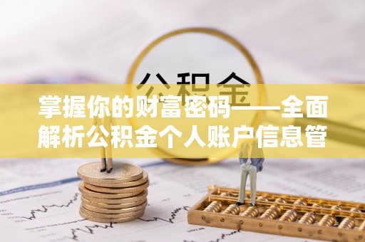 龙马潭掌握你的财富密码——全面解析公积金个人账户信息管理与优化