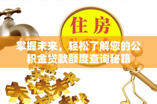 龙马潭掌握未来，轻松了解您的公积金贷款额度查询秘籍