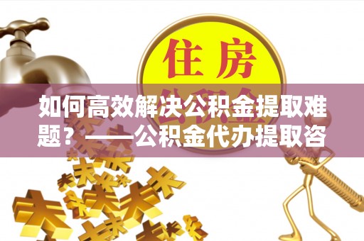 龙马潭如何高效解决公积金提取难题？——公积金代办提取咨询服务全解析