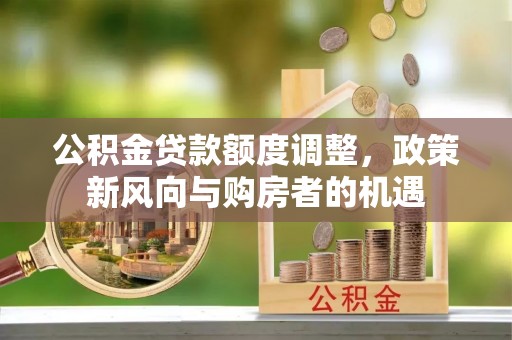 龙马潭公积金贷款额度调整，政策新风向与购房者的机遇
