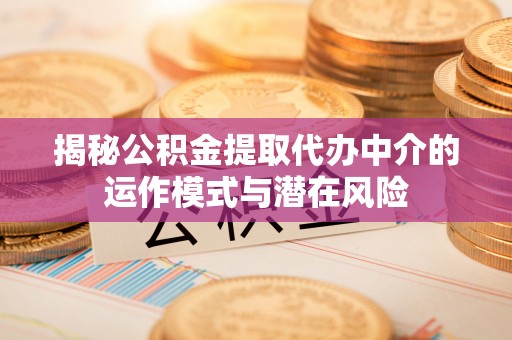 龙马潭揭秘公积金提取代办中介的运作模式与潜在风险