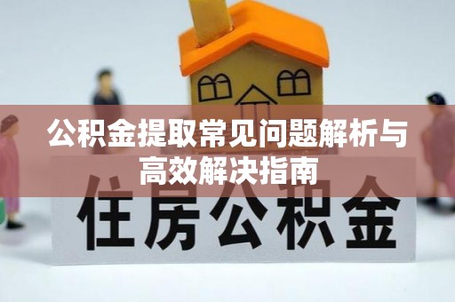 龙马潭公积金提取常见问题解析与高效解决指南