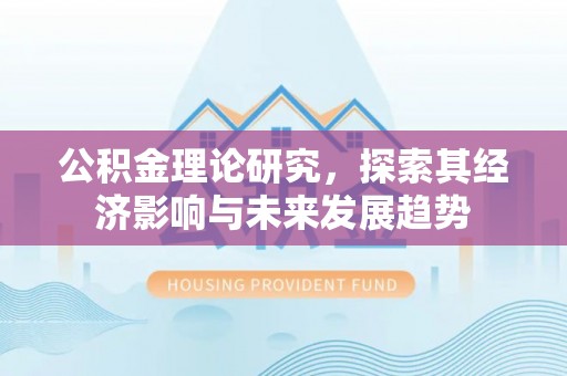 龙马潭公积金理论研究，探索其经济影响与未来发展趋势