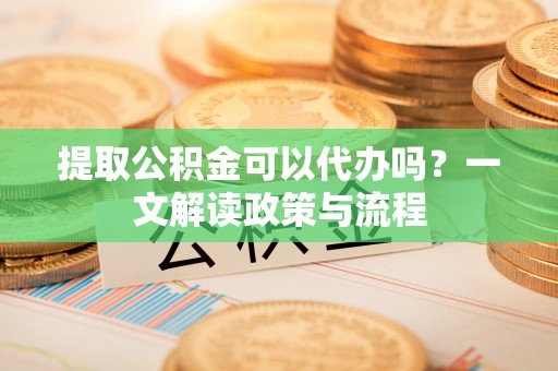 龙马潭提取公积金可以代办吗？一文解读政策与流程