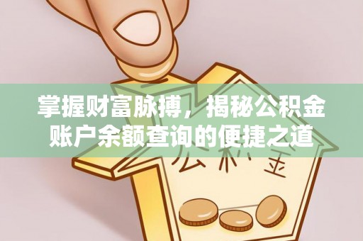 龙马潭掌握财富脉搏，揭秘公积金账户余额查询的便捷之道