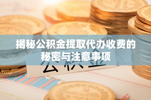 龙马潭揭秘公积金提取代办收费的秘密与注意事项