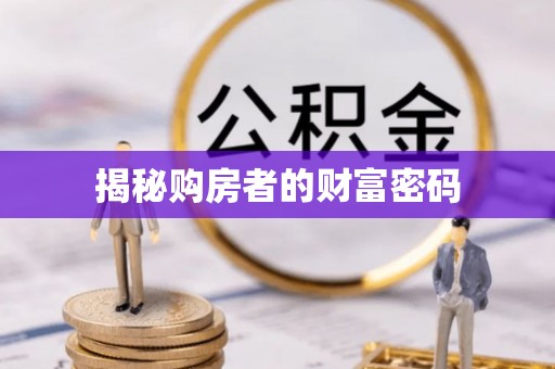 龙马潭揭秘购房者的财富密码