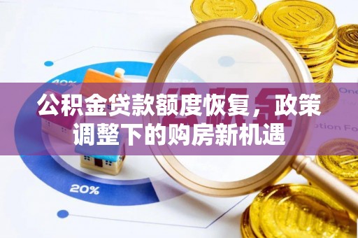 龙马潭公积金贷款额度恢复，政策调整下的购房新机遇