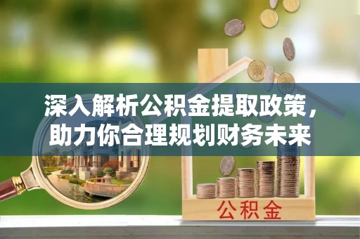 龙马潭深入解析公积金提取政策，助力你合理规划财务未来