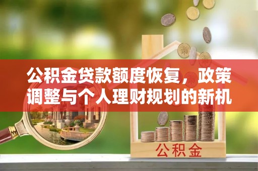 龙马潭公积金贷款额度恢复，政策调整与个人理财规划的新机遇