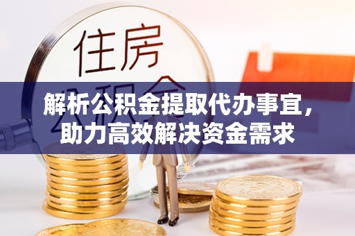 龙马潭解析公积金提取代办事宜，助力高效解决资金需求