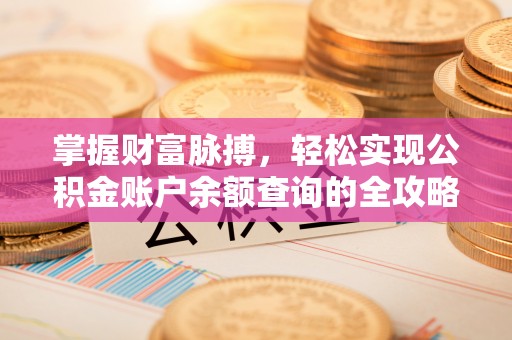 龙马潭掌握财富脉搏，轻松实现公积金账户余额查询的全攻略