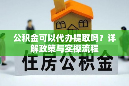 龙马潭公积金可以代办提取吗？详解政策与实操流程