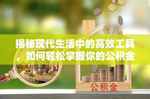 龙马潭揭秘现代生活中的高效工具，如何轻松掌握你的公积金查询方式
