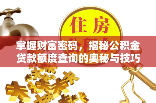 龙马潭掌握财富密码，揭秘公积金贷款额度查询的奥秘与技巧