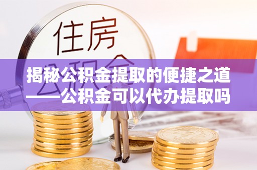 龙马潭揭秘公积金提取的便捷之道——公积金可以代办提取吗？