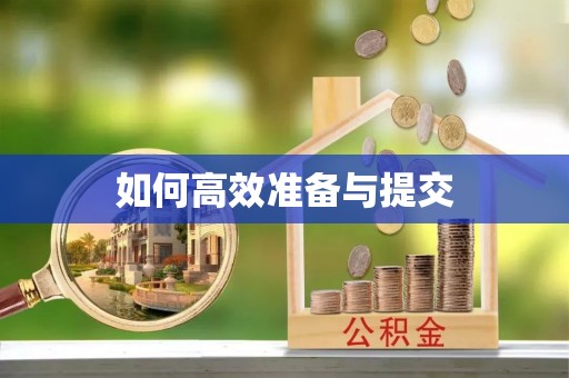 龙马潭如何高效准备与提交