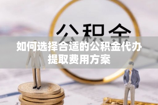 龙马潭如何选择合适的公积金代办提取费用方案
