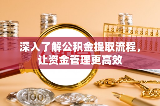 龙马潭深入了解公积金提取流程，让资金管理更高效