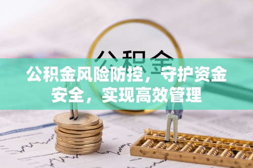 龙马潭公积金风险防控，守护资金安全，实现高效管理