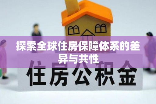 龙马潭探索全球住房保障体系的差异与共性