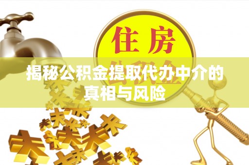 龙马潭揭秘公积金提取代办中介的真相与风险