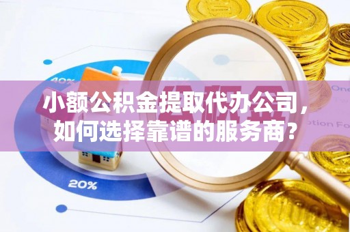 龙马潭小额公积金提取代办公司，如何选择靠谱的服务商？