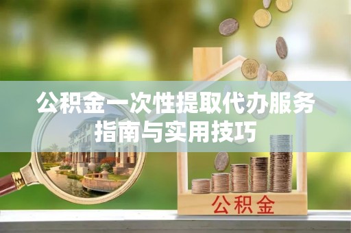 龙马潭公积金一次性提取代办服务指南与实用技巧