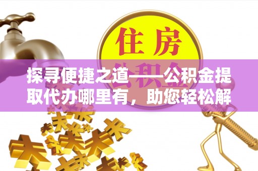龙马潭探寻便捷之道——公积金提取代办哪里有，助您轻松解决资金难题