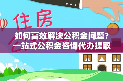 龙马潭如何高效解决公积金问题？一站式公积金咨询代办提取服务全解析