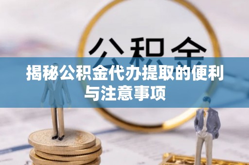 龙马潭揭秘公积金代办提取的便利与注意事项