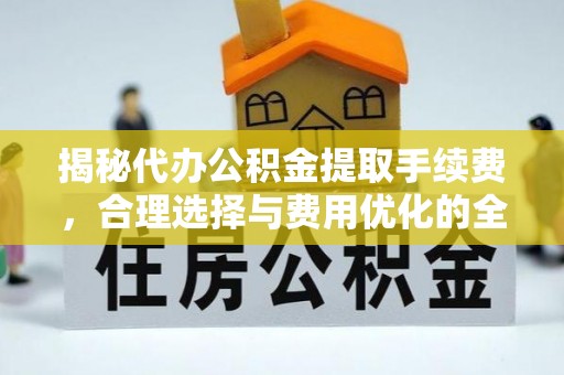 龙马潭揭秘代办公积金提取手续费，合理选择与费用优化的全面解析