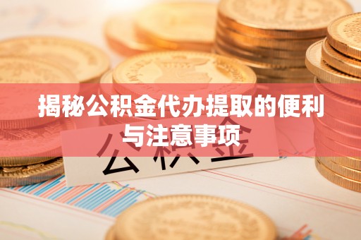 龙马潭揭秘公积金代办提取的便利与注意事项