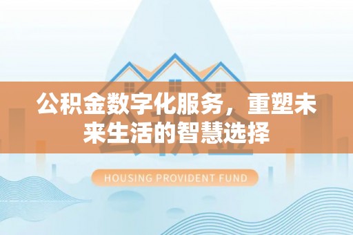 龙马潭公积金数字化服务，重塑未来生活的智慧选择