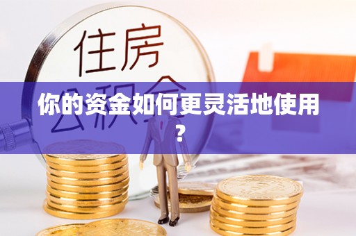 龙马潭你的资金如何更灵活地使用？