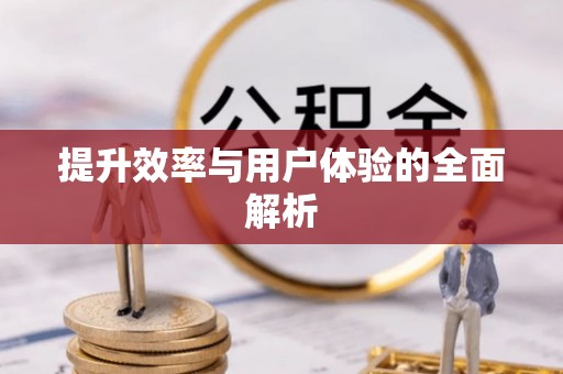 龙马潭提升效率与用户体验的全面解析