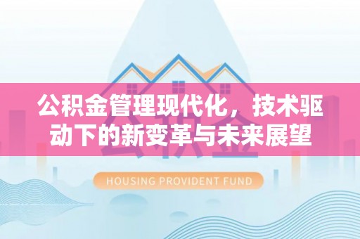 龙马潭公积金管理现代化，技术驱动下的新变革与未来展望