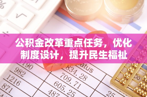 龙马潭公积金改革重点任务，优化制度设计，提升民生福祉