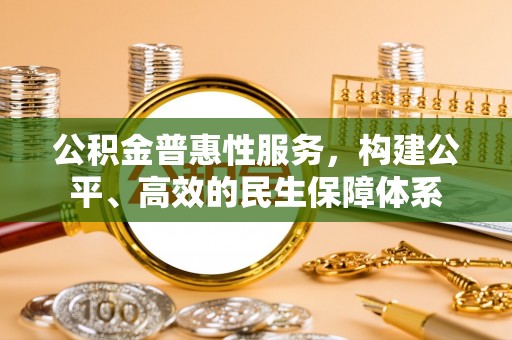 龙马潭公积金普惠性服务，构建公平、高效的民生保障体系