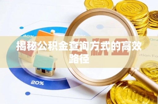 龙马潭揭秘公积金查询方式的高效路径