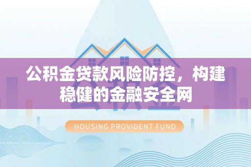 龙马潭公积金贷款风险防控，构建稳健的金融安全网